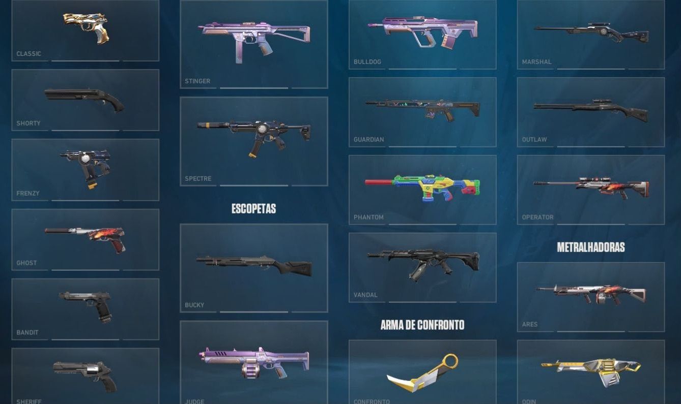 Conta Valorant | Skins de Phantom, Classic e Operator + Faca Sublime