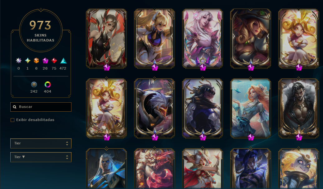 Conta lol no bronze por escolha top 12 no Brasil de level