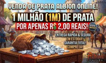 VENDA DE PRATA ALBION ONLINE R$ 2,00 POR 1M