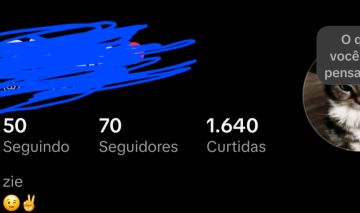 Conta de 70 seguidores com visualizações boas