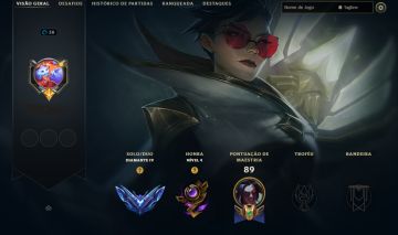 DIAMANTE IV 59.1% DE WIN RATE MMR DIAMNTE I/MESTRE + SKIN LENDARIA DA VAYNE