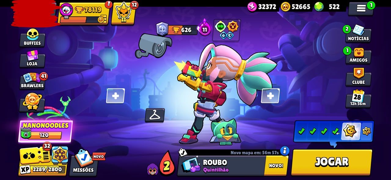 CONTA BRAWL STARS 2018 | 104/104 BRAWLERS | 342 SKINS | 78K TROFÉUS | 500 GEMAS