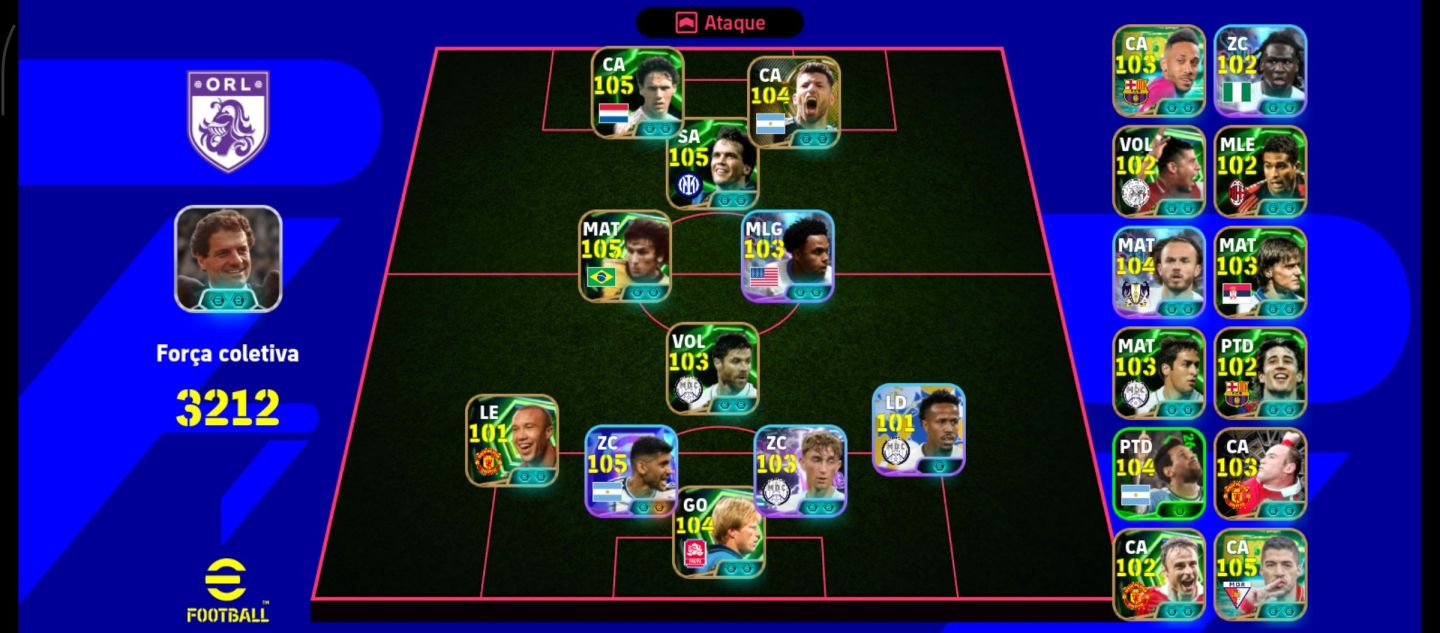 CONTA EFOOTBALL INSANA | FORÇA 3212 | CONTA COMPLETA | FULL ÉPICO/SHOWTIME