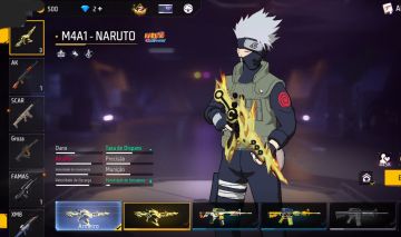 CONTAS FF NIVEL 20 COM M4A1 DO NARUTO + SKIN DO KAKASHI OU SAKURA (SEU EMAIL)