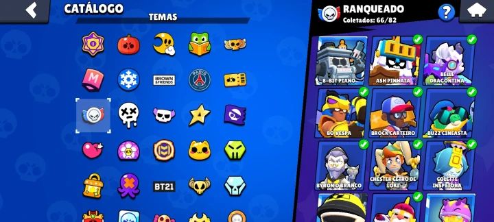 Conta de Brawl Stars com Mais de 100K Todos os Personagens e Muitos Prestígios