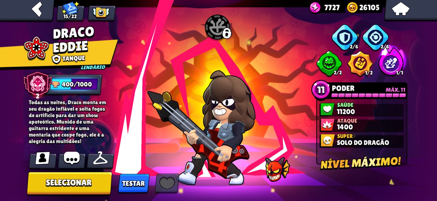 Conta brawl stars antiga e com muitos itens de colaborações