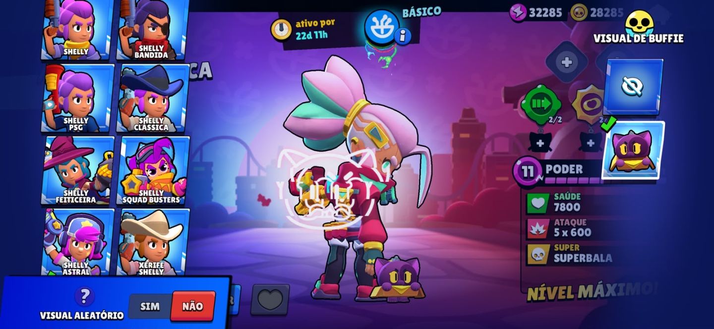 Conta de Brawl stars com muitas skins raras