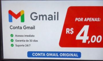 Conta Gmail nunca usada