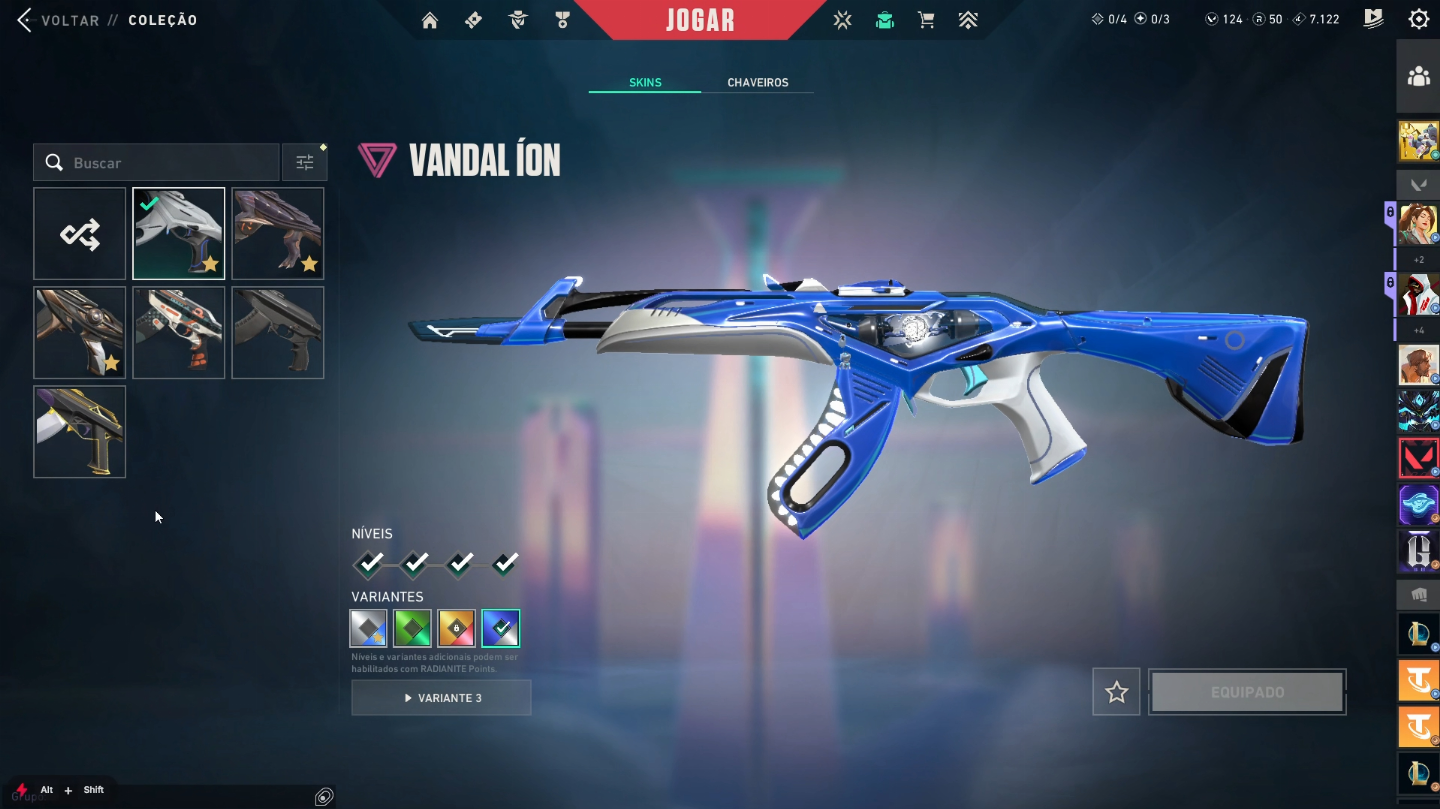Conta Valorant com Xenocaçadora e muitas skins