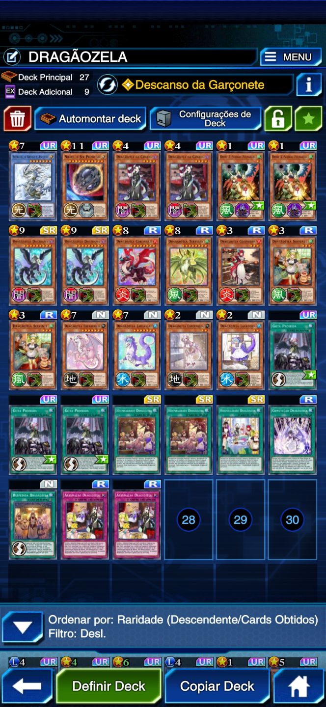 Conta Yugioh Duel links Com decks metas