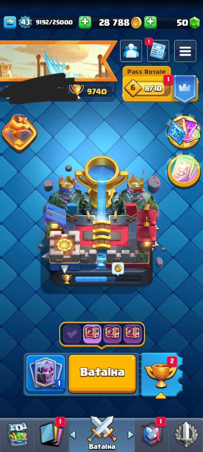 CONTA DE CLASH 5 ANOS 9700 TROFÉUS