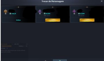 Conta aion 2 Chanter 148k CP, 2719 GS e dois alts upados ao 45 valor negociável.