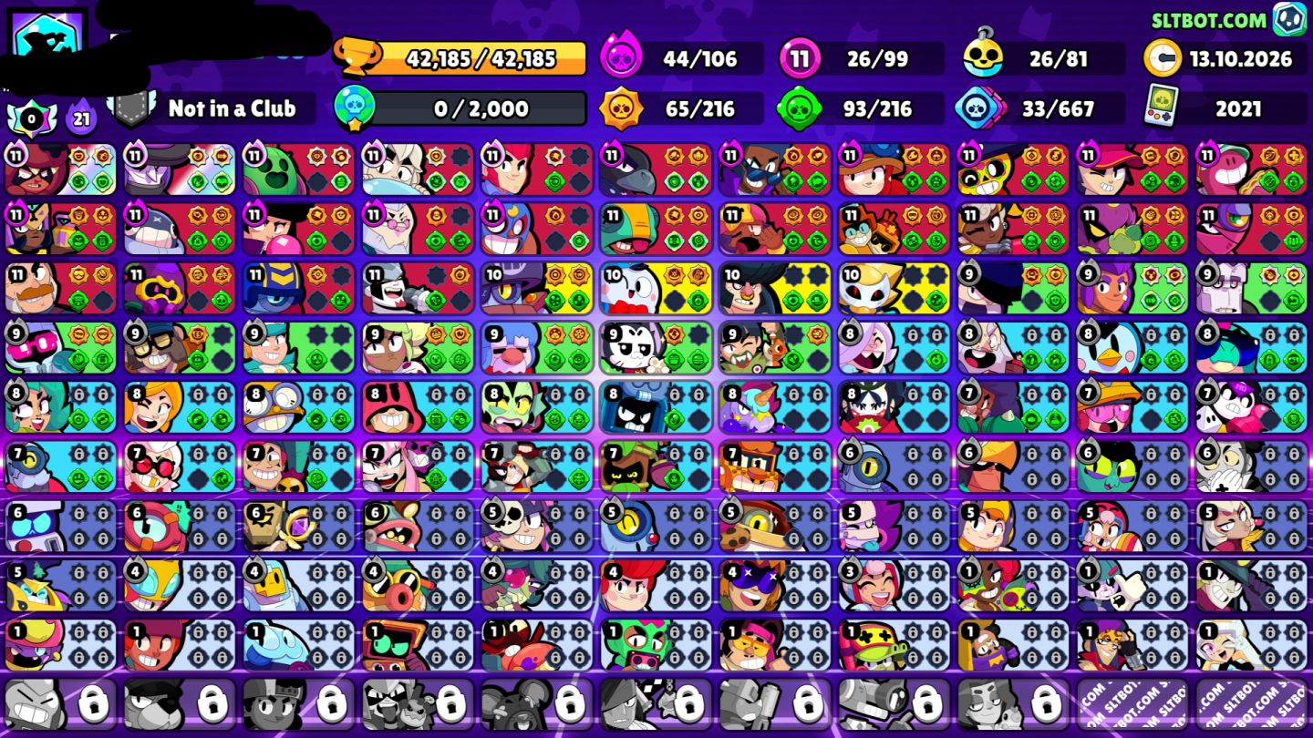 CONTA BRAWL STARS 99 BRAWLERS + BRAWL PASS PLUS ATIVO + 42K DE TROFEUS+ 162 SKIN
