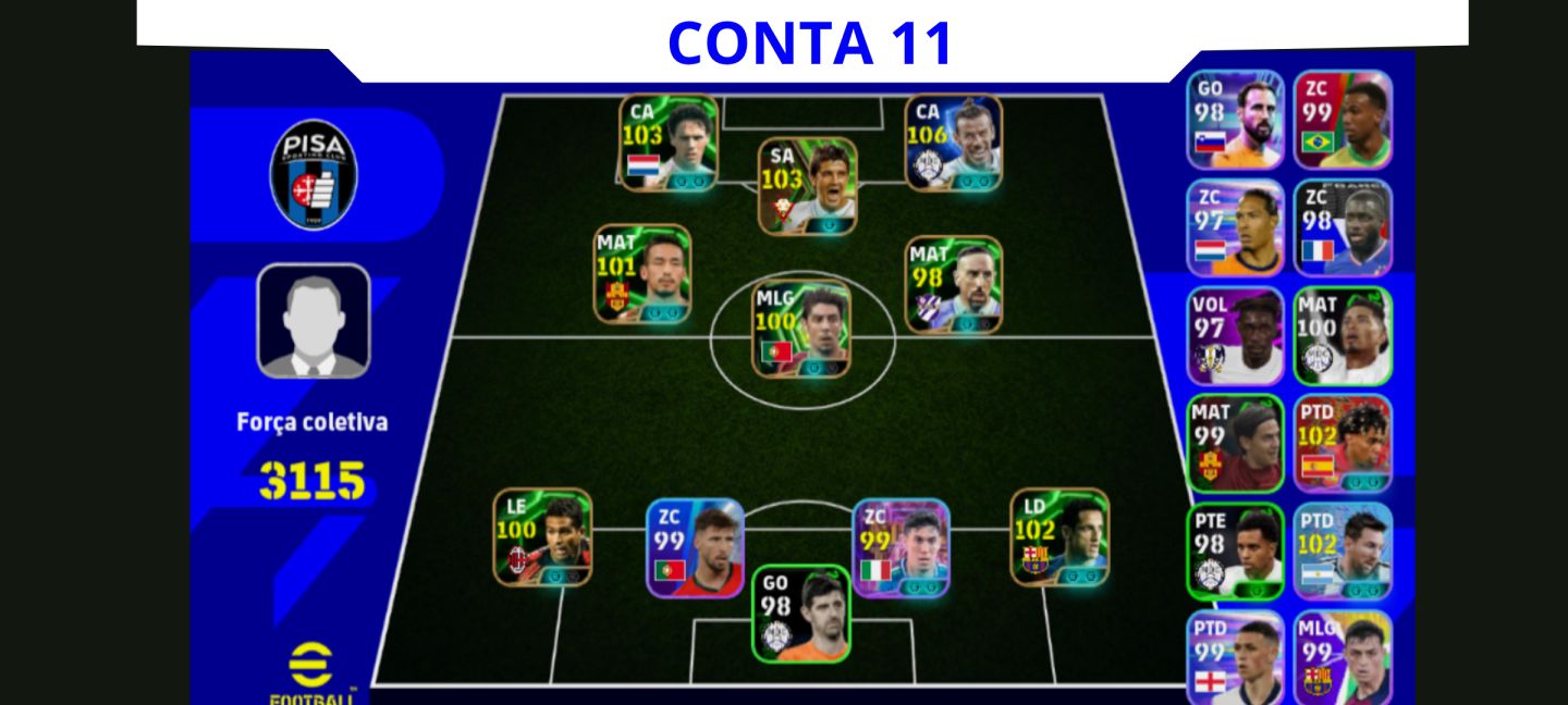 Contas Efootball Iniciais com Épicos/big Times Garantidos! Vol. 01