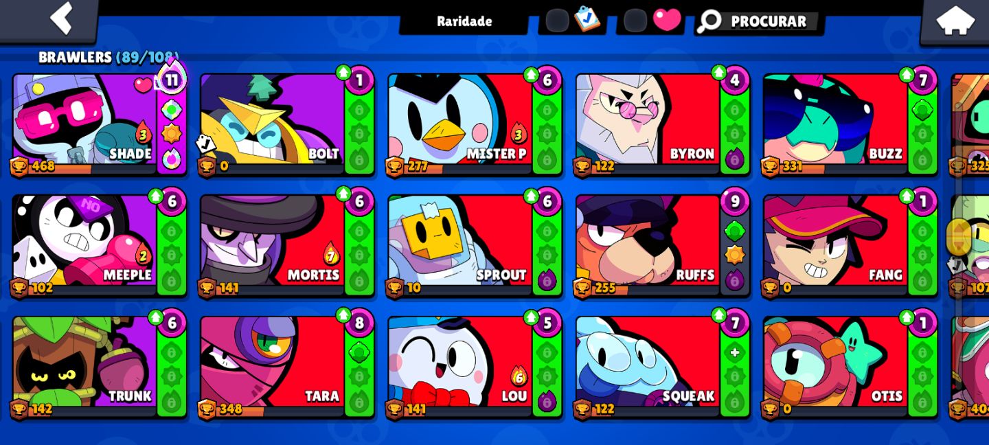 Conta de Brawl stars | 2023 | itens raros | Nori P1 em destaque