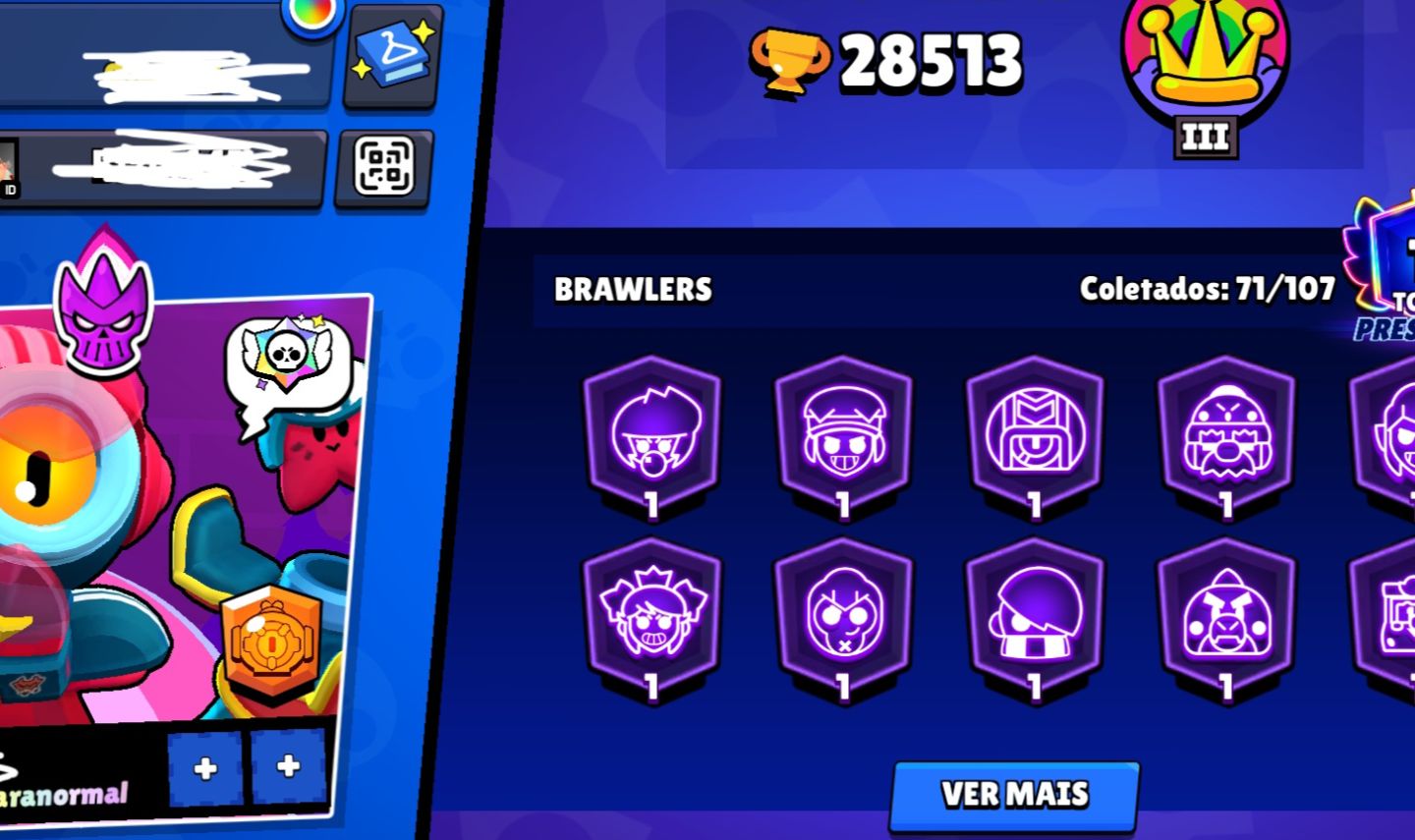 Conta de brawl stars de 2023