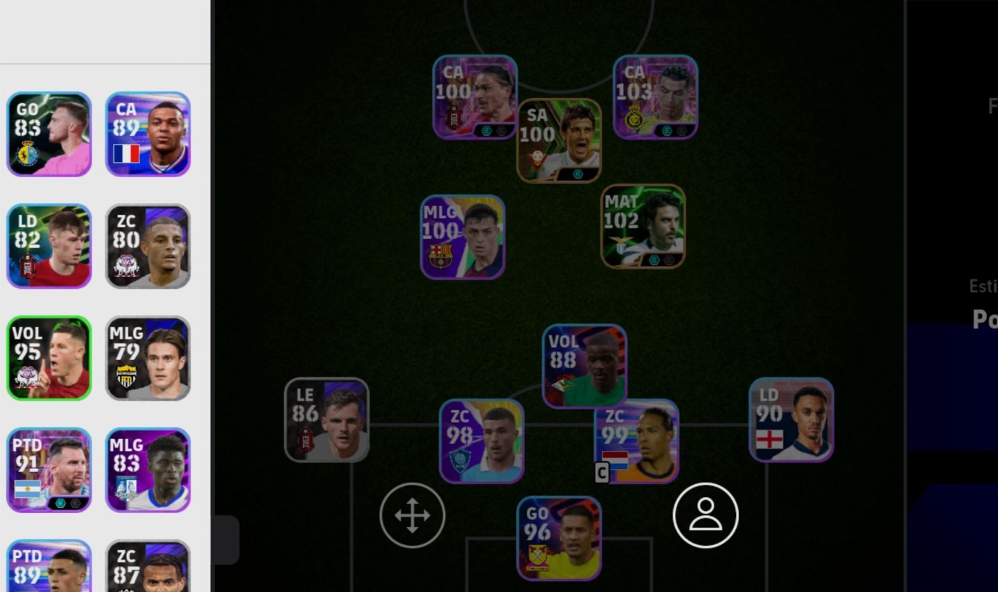 Contas iniciante com cr7 showtime, Kaká, Van dijk