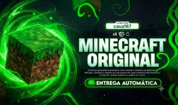 Minecraft Original Java + Bedrock | Melhor Preço | Entrega Automática | + BONUS