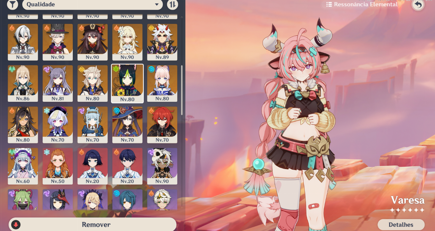Conta genshin END GAME com os melhores DPS do jogo + conta Honkai star rail