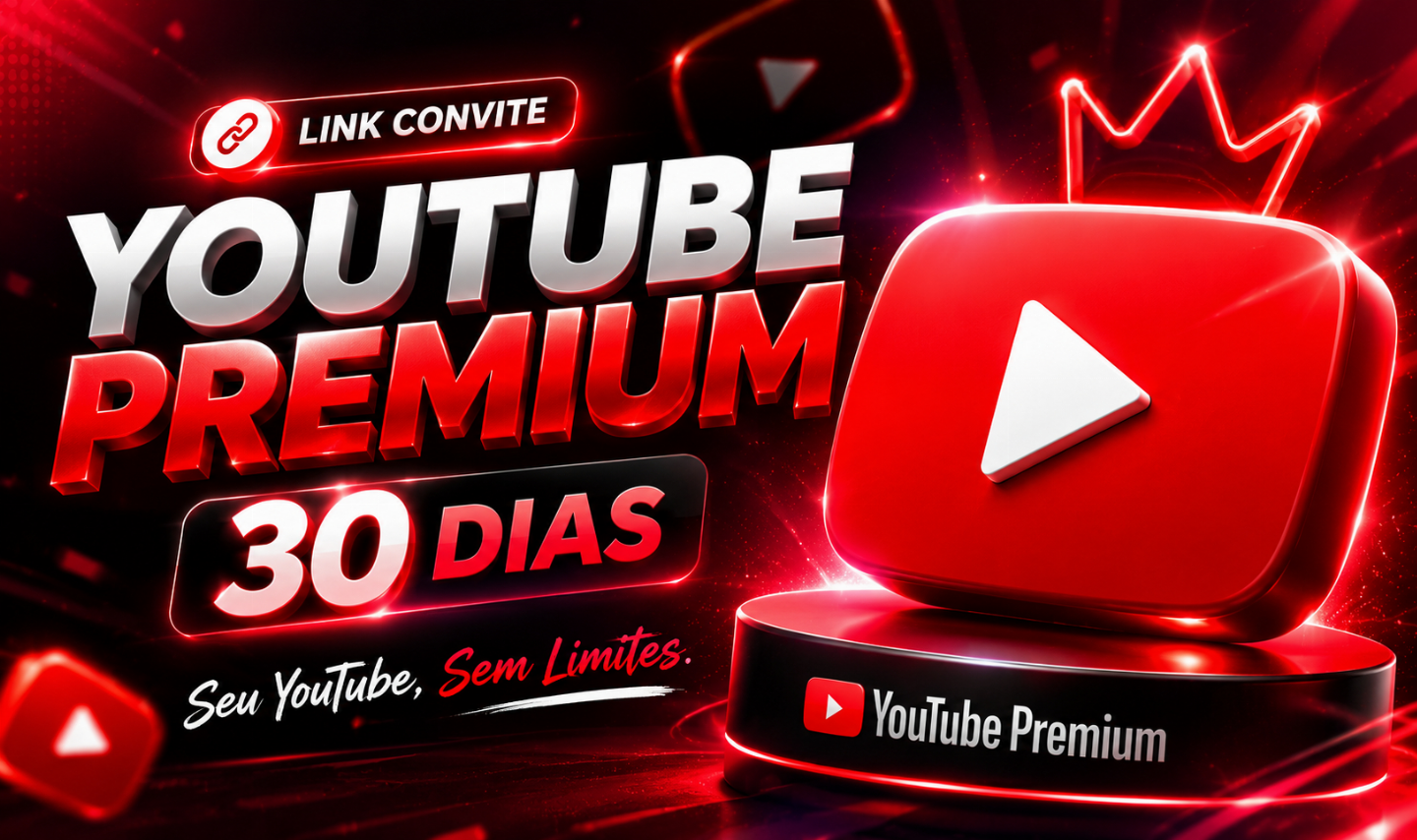 (Oferta) YouTube Premium - Convite 30 dias