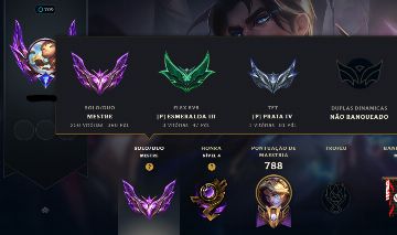 CONTA MESTRE 300 PONTOS, 194 SKINS HABILITADAS, 500 ICONES, NV 710