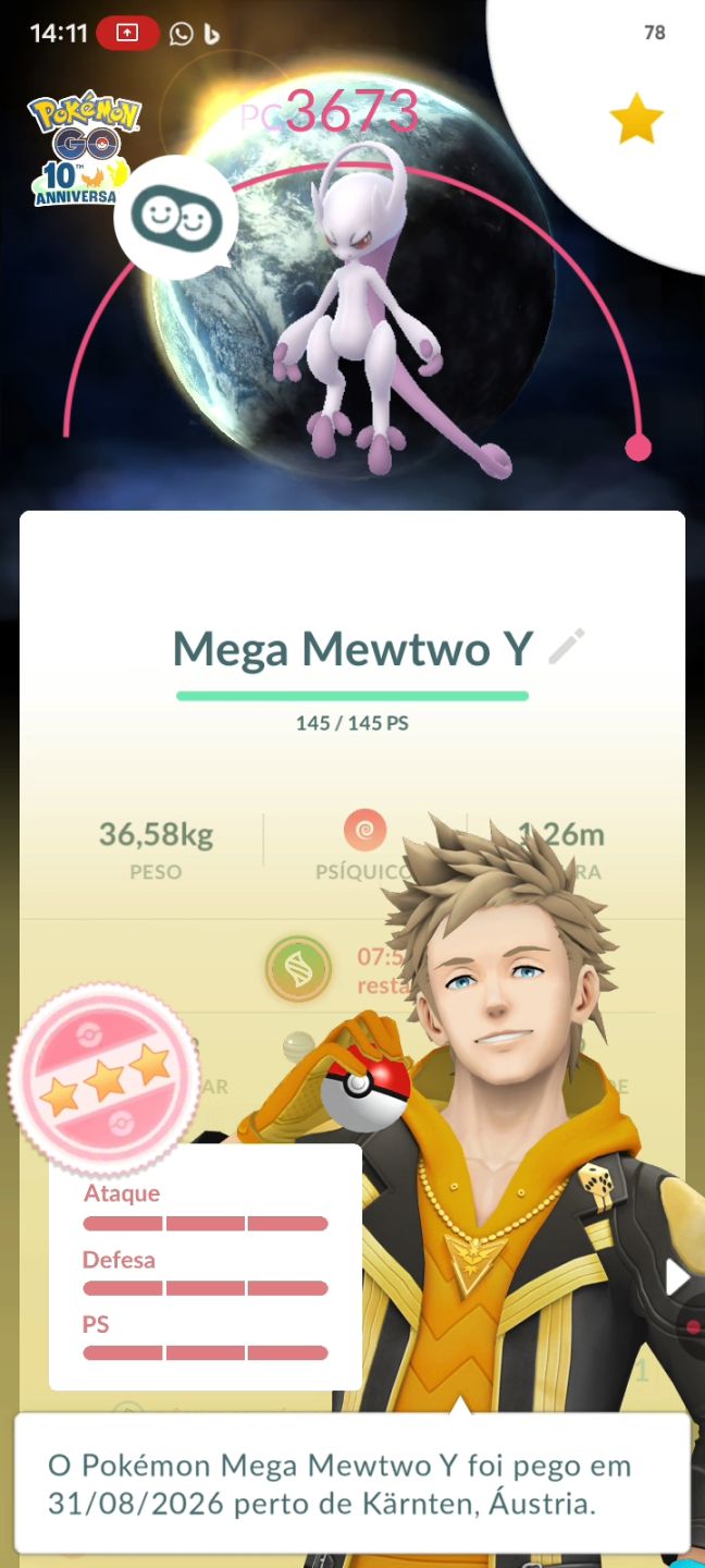 CONTA POKÉMON GO DE 2019 79 MEWTWOS + LENDÁRIOS