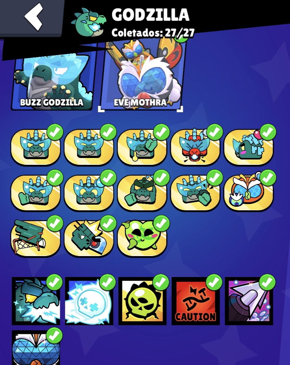 CONTA DE BRAWL STARS RARA 2020