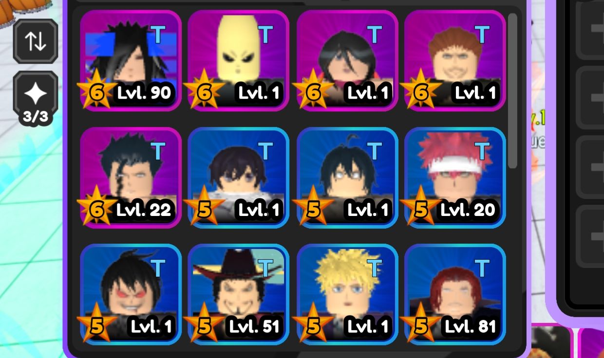 TODOS OS MEUS PERSONAGENS (GRAY, MADARA E ETC) NO ALL STAR TOWER DEFENSE / ASTD
