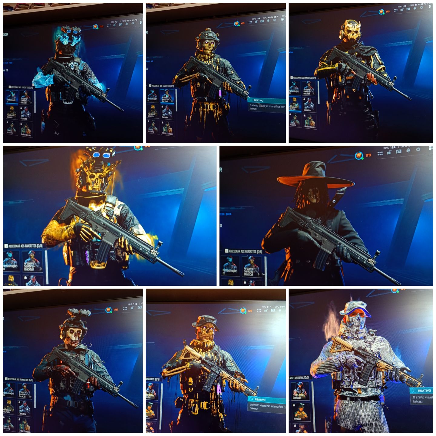 Conta de warzone com skin que são procuradas, Palhaço sinistro,Snoop Dogg, Izzy