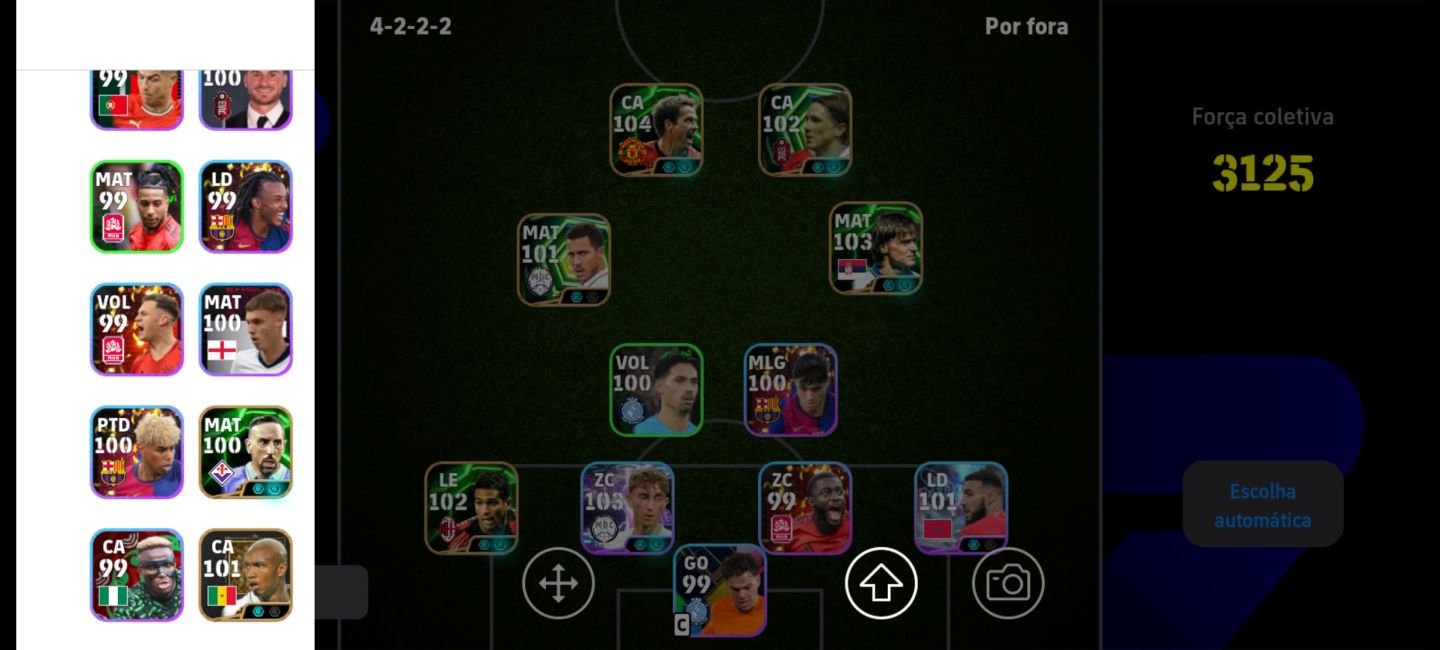 CONTA DE EFOOTBALL PARA COMEÇAR BEM