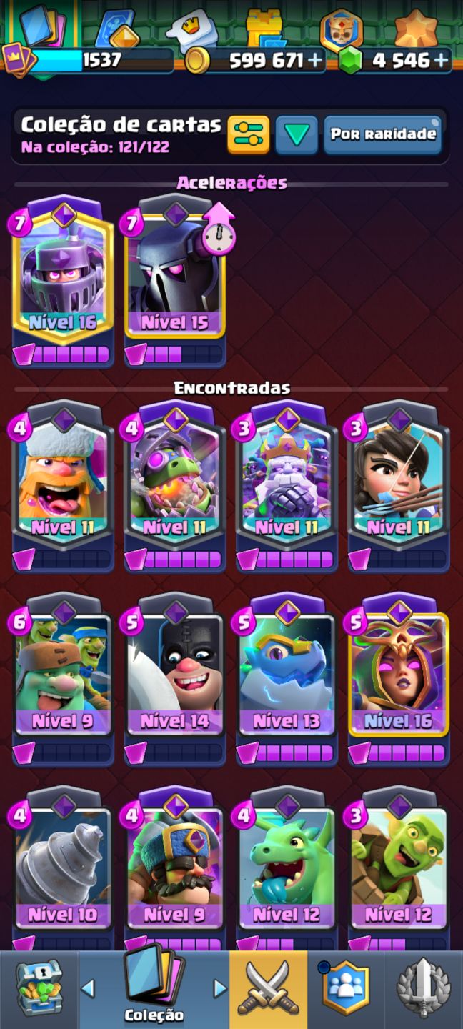 CONTA CLASH ROYALE COM 4K DE GEMAS!!