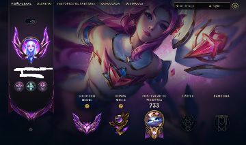Conta lol mestre full champs com 315 skins
