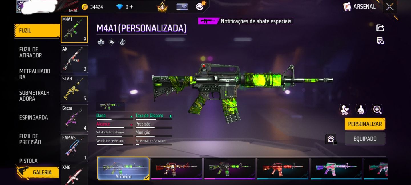 CONTA FREE FIRE NV 61