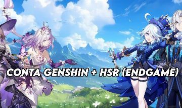 CONTA GENSHIN AR60 (ENDGAME) + HSR LVL70 (ENDGAME)