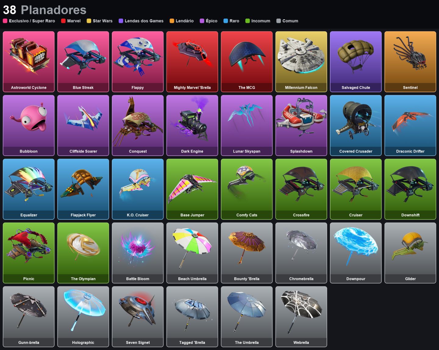 Conta 18 Skins -BLUE TEAM LEADER - PRODIGY - BLUE STRIKER - SANTA DOGG