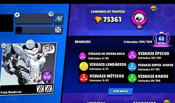 Conta Brawl Stars 2019 Troféus Muitas Hipers.[Tudo Sobre Na Descrição]