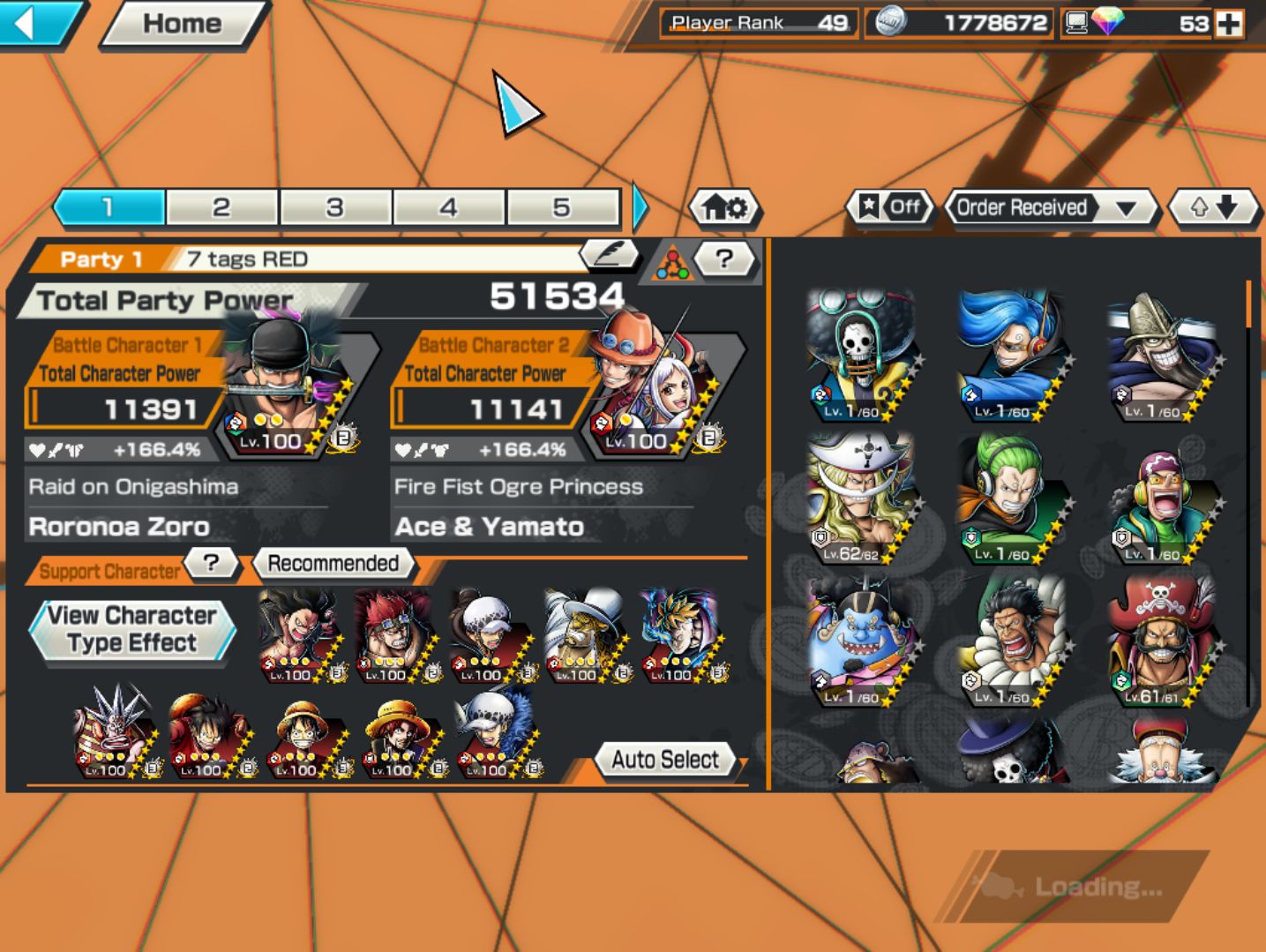 11 Ex / Level 149 / 80 HB / One Piece Bounty Rush