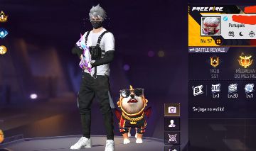 Conta de free fire barata, sombra roxa e mais, olhe fotos e descrição