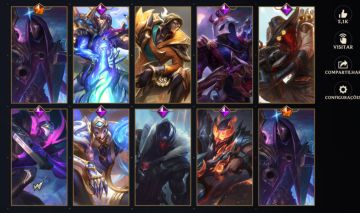 Todos os campeões + 140 skins, conta sem restrições. Todas skins do Jhin.