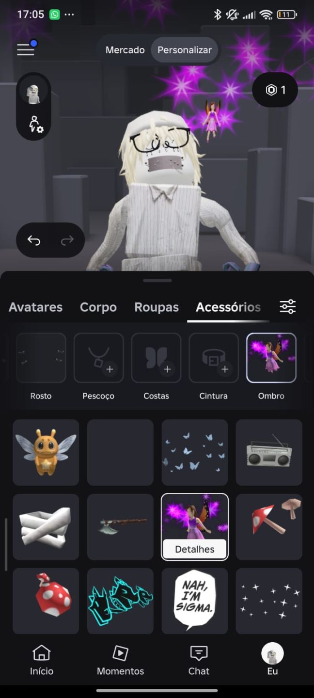 CONTA DE ROBLOX RARA E GEMADA FULL ACESSO