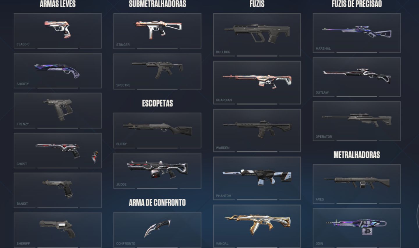 Conta FA Valorant / BASTANTE SKINS / PRATA 1
