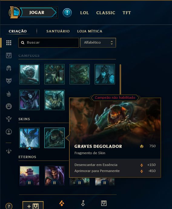 SKIN LENDÁRIA DEUS-REI DARIUS + [ QUASE 100 SKINS HABILITADAS ] + [ TROCA NICK ]