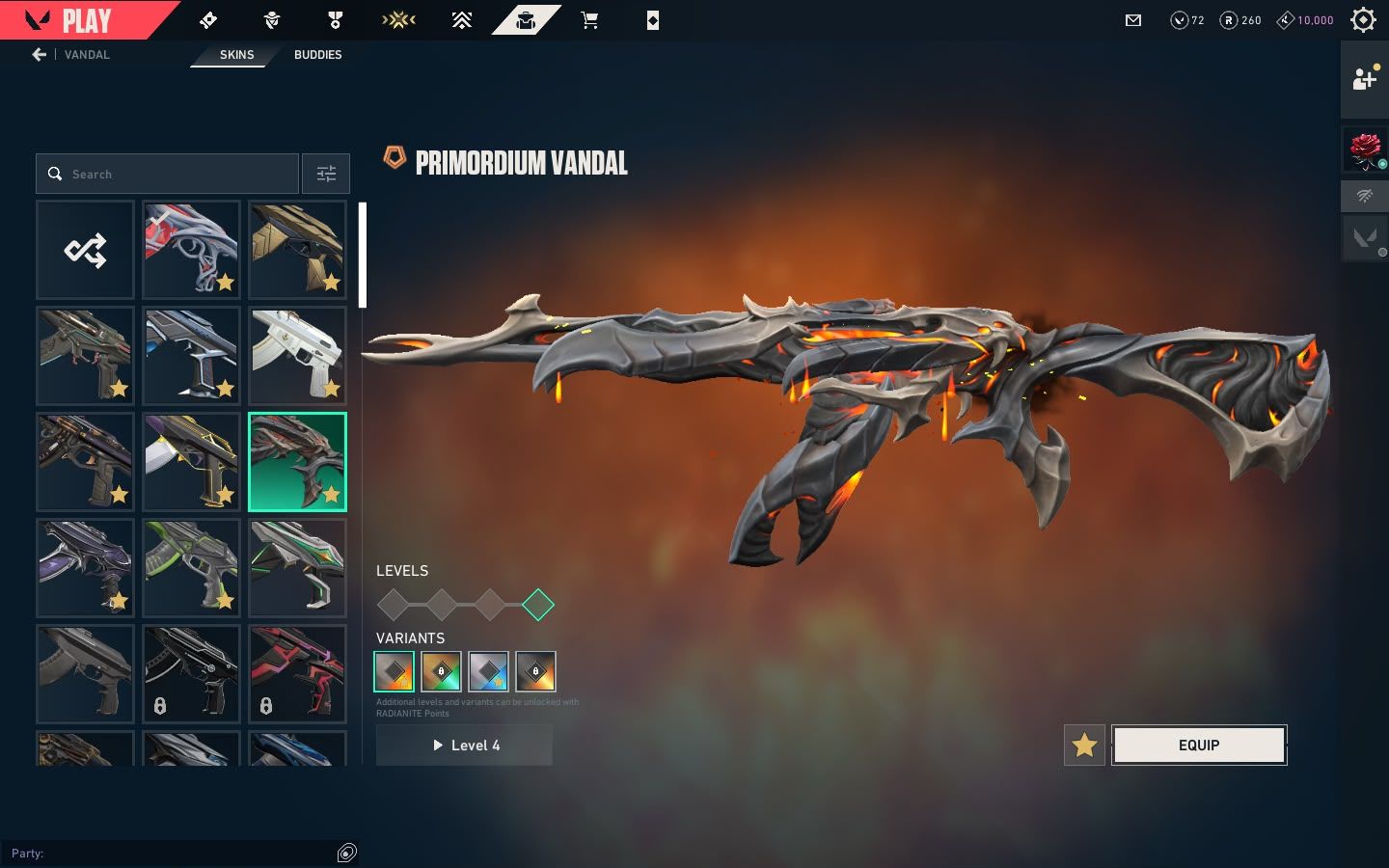 CONTA VALORANT - VANDAL KURONAMI + RGX + ARAXYS, PHANTOM RECON E MAIS