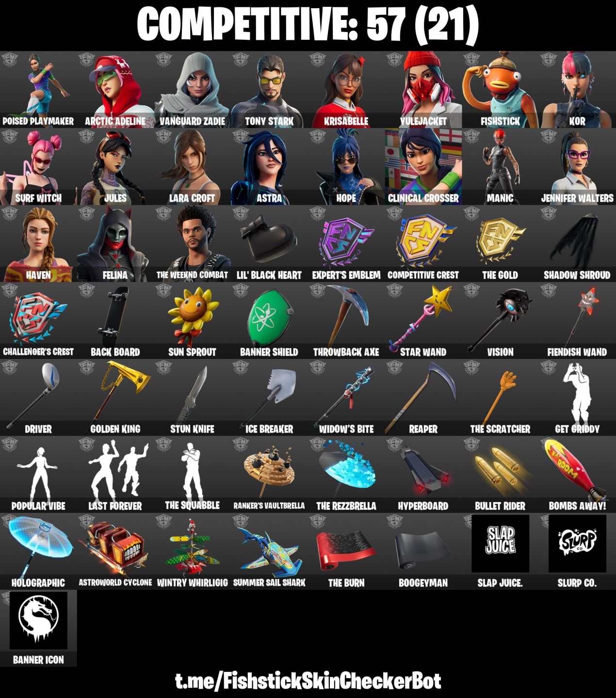 Conta Fortnite com Gold Midas | Gold Brutus | Gold Meowscles e 182 Skins