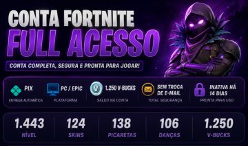 Conta de fortnite