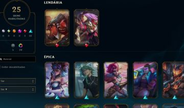 Conta no lol com skins e elo Esmeralda IV