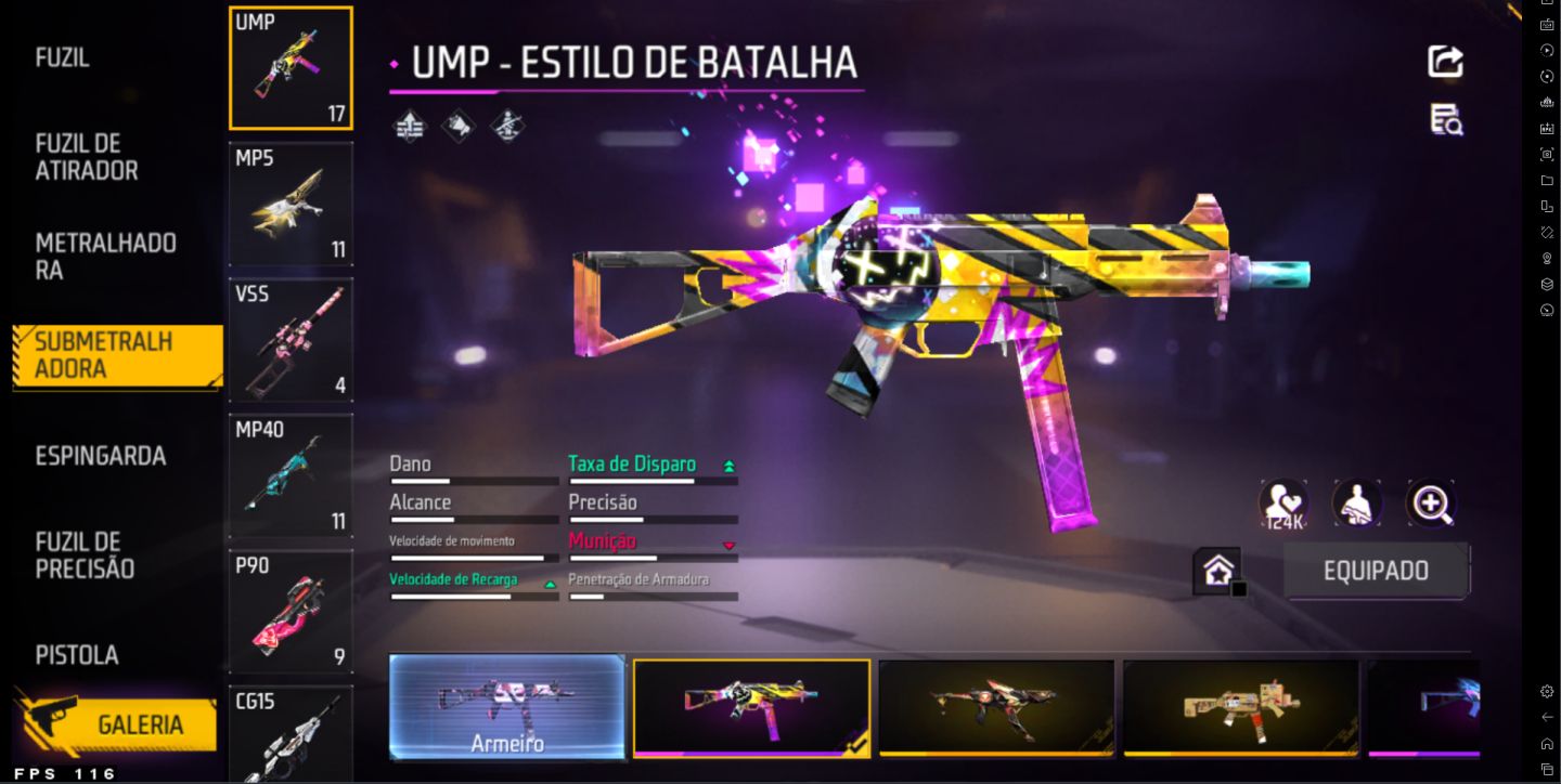 Conta Free Fire muito gemada Prime 6/500 peitas