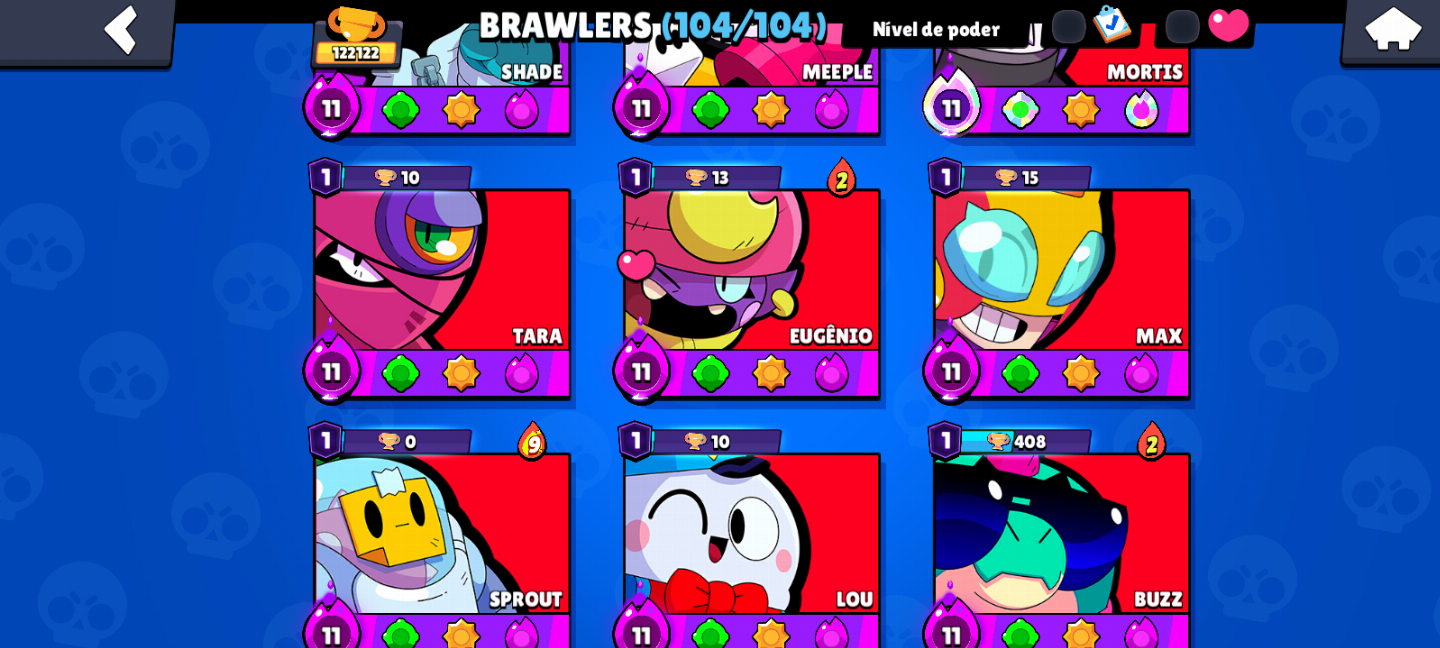 CONTA DE BRAWL STARS FULL COM DIVERSAS SKINS RARAS DIRETAMENTE PARA SEU E-MAIL