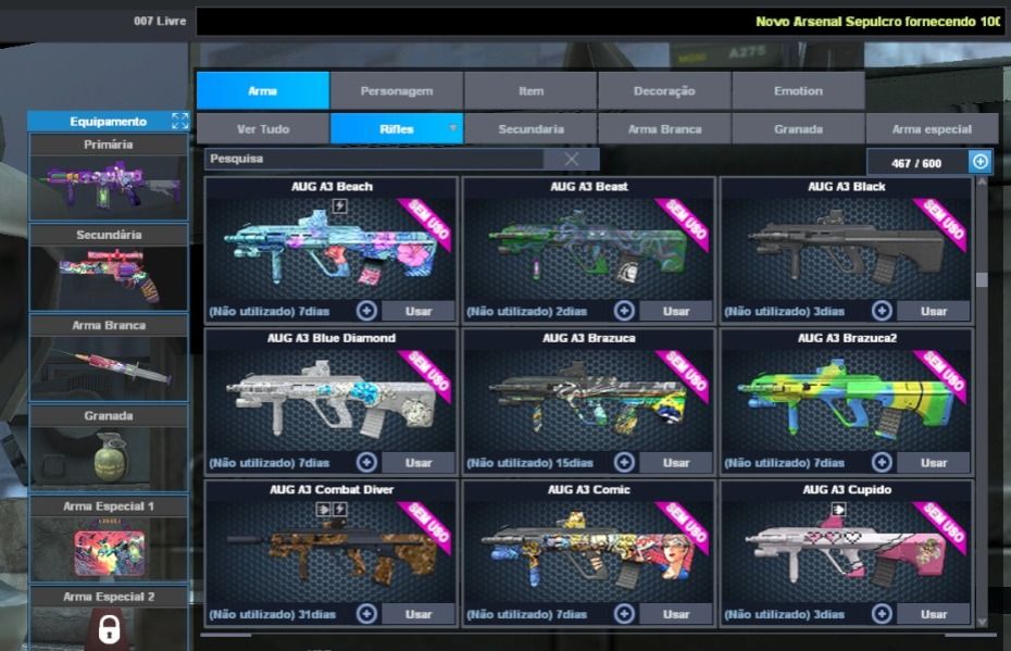 CONTA POINT BLANK GENERAL DE DIVISÃO