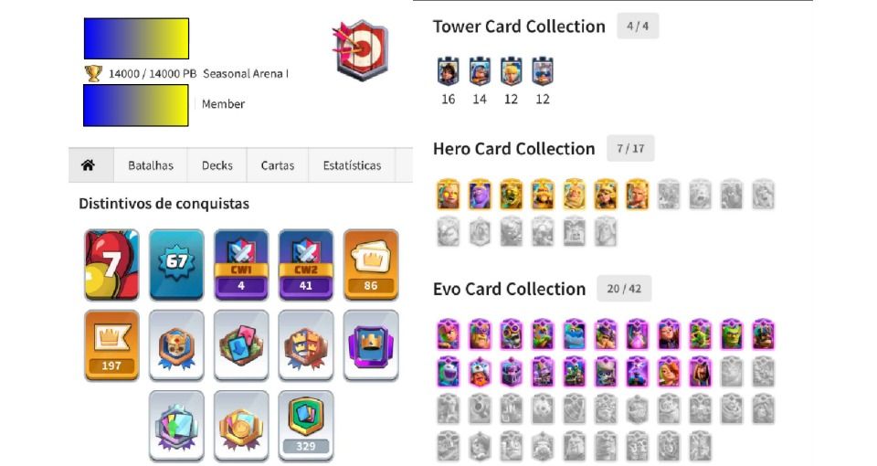 Conta RARISSIMA de CLASH ROYALE | 7 anos
